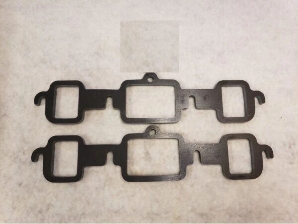 OLDSMOBILE 350-455 STEEL HEADER FLANGES (PAIR, 3/8" THICK)