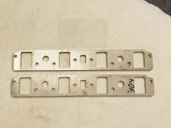 INTERNATIONAL 304SS INTAKE MANIFOLD FLANGES (PAIR, 3/8" THICK)