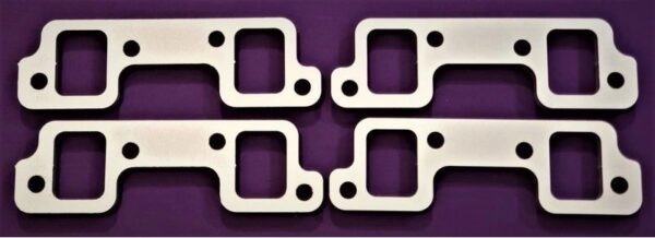 GM BUICK NAILHEAD 364-425 STEEL HEADER FLANGES (4 PCS, 3/8" THICK)